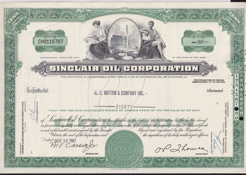 Sinclair oil corporation stock - sinclair,