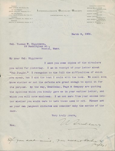Upton sinclair signed - upton,